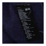 Jumper Navy Blue Wool Blend Knit Crew Neck