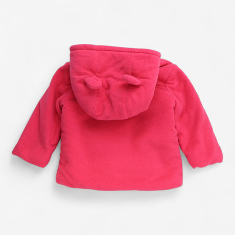 Duffle coat pink fleece lined