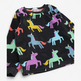 Pyjamas Fleece Grey with Rainbow Unicorns