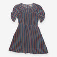 Oliver Bonas Poem Geometric Dress – Blue Grey Pink