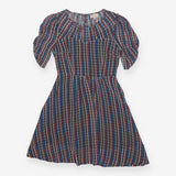 Oliver Bonas Poem Geometric Dress – Blue Grey Pink