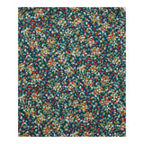 Skirt Rose Organic Cotton A-Line Maxi Floral Teal 