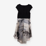 COAST Monochrome Tulle Skirt Jersey Top Cap Sleeve