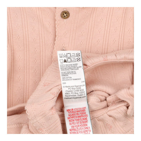 Sleepsuit and Bodysuit Pink Pointelle Set