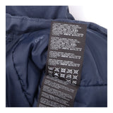Coat Blue Grey Hooded Parka Drawstring Waist Utili