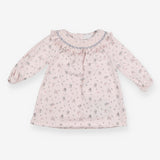 Dress long sleeve pink floral 