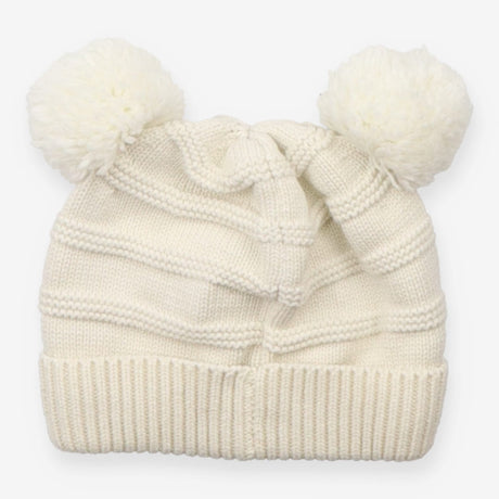 Cream Knit Bobble Hat