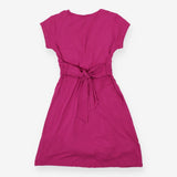 Pink knot front maternity and nursing dress