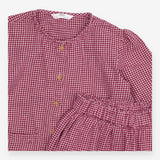 Coord Set Purple Houndstooth Check