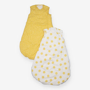 Spots Baby Sleeping Bag, 2.5 Tog, Pack of 2, Yello