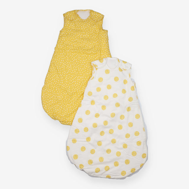 Spots Baby Sleeping Bag, 2.5 Tog, Pack of 2, Yello