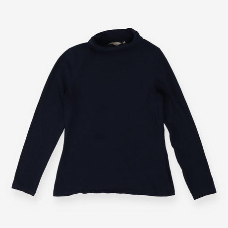 Top navy marl roll neck