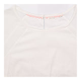 White Blouse Scoop Neck with Broderie Anglaise