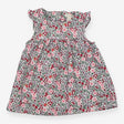Cord Dress With Frill Sleeves, Floral and Robins