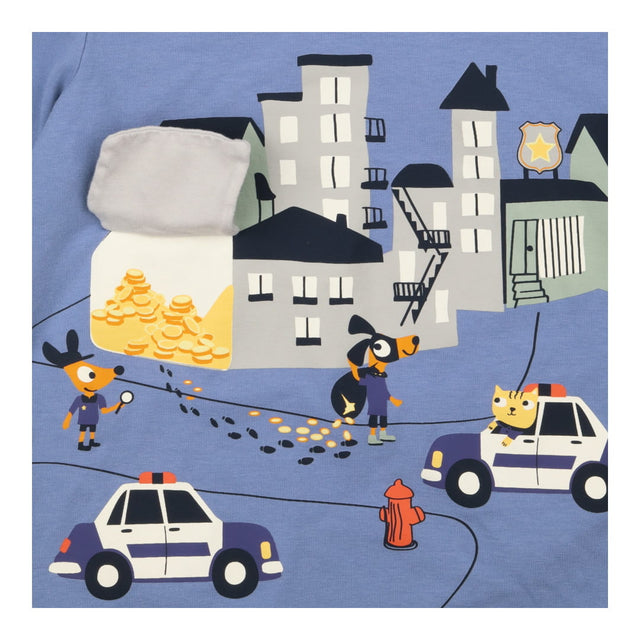 Blue cops and robbers t-shirt