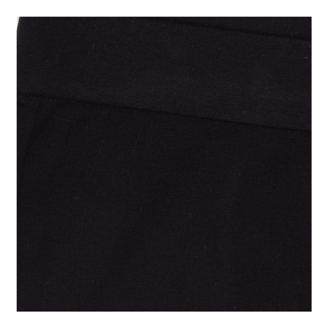 Flared Trousers Black Stretch Jersey Tall