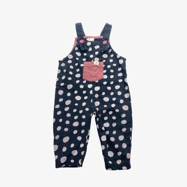 Black and White Spotty Dungarees