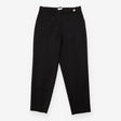 Tailored Trousers Black Tapered Leg Pleat Detail
