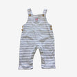 Grey Stripe Jersey Dungarees with Bunny