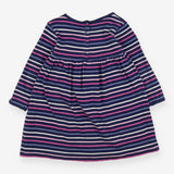 Navy Dress Multi-Colour Stripes
