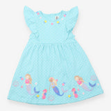 Blue Spotty Mermaids Dress