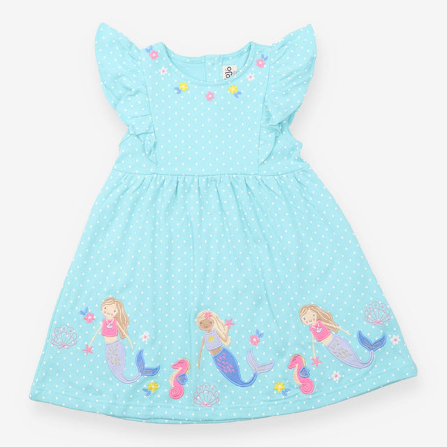 Blue Spotty Mermaids Dress