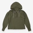 Khaki Green V neck Hoodie