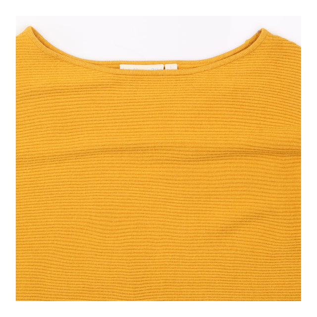 Jumper Mustard Yellow Fine Ribbed Batwing Jumper