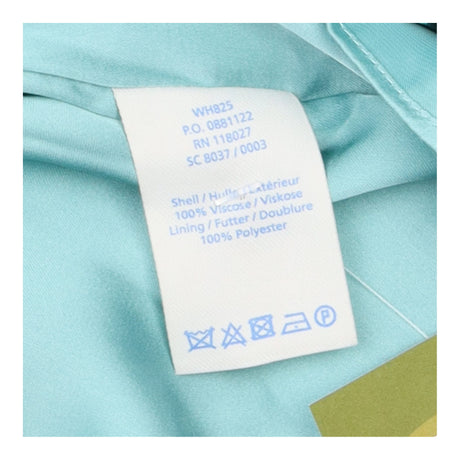 Dress Lined High Neck Gathered Midi Seafoam Green