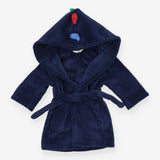 Dressing gown navy dino rainbow spikes
