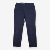 Navy Blue Cotton Stretch Tailored Trousers