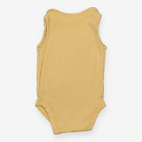Bodysuit vest yellow ribbed 