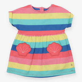 Dress striped shell pockets SS
