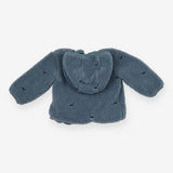 Blue Fleece Coat with Dinosaurs 