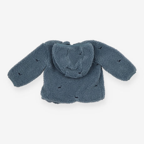 Blue Fleece Coat with Dinosaurs 