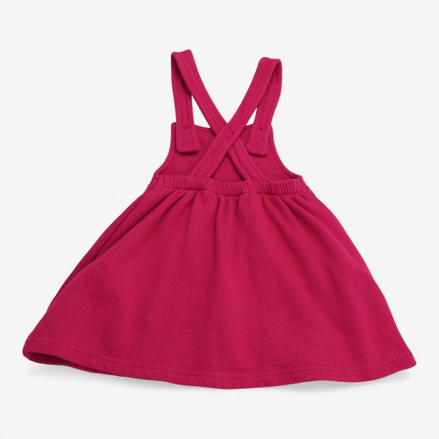Pinafore pink jersey grey bunny
