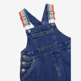Denim Pinafore Dress with Fabric Straps