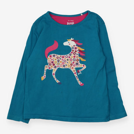 Blue Floral Unicorn Long Sleeve 