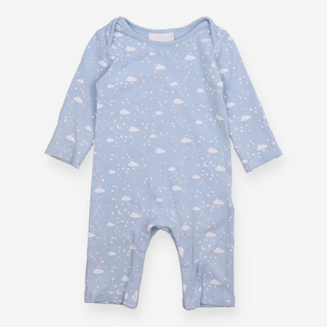Sleepsuit blue white cloud stars