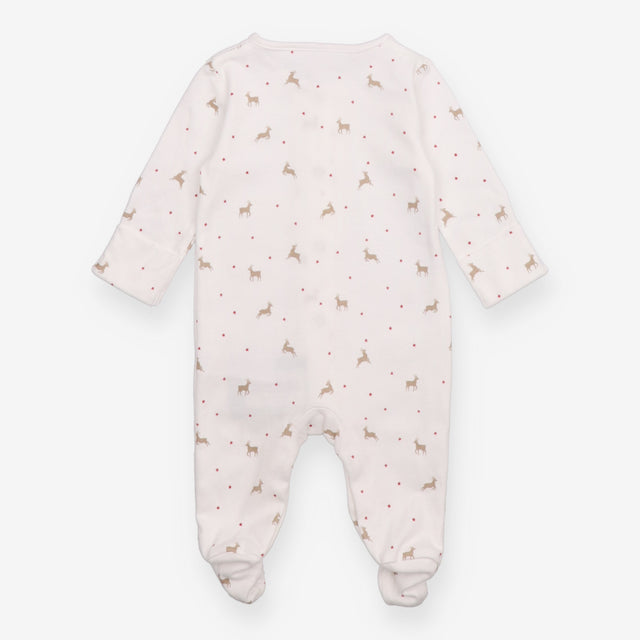 Sleepsuit white reindeer 