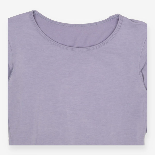 Uniqlo Lilac HEATTECH Thermal Long Sleeve Top