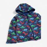 Zip Hoodie Blue Reversible Dinosaur
