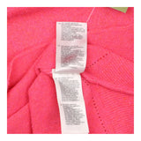 Coral Pink Boat Neck Long Sleeve Knitted Jumper