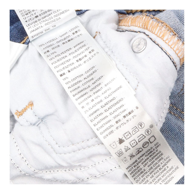 Skinny Jeans Mid Blue Wash Mid Rise Denim