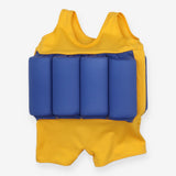 Swimsuit with floats blue yellow