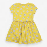 Yellow Starfish Dress with Built In Bodysuit