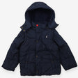 Puffer navy blue fleece lined removable sleeves