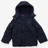 Puffer navy blue fleece lined removable sleeves