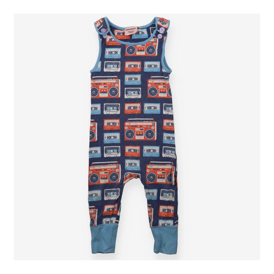 Moromini Summer Dungaree Navy with Cassette Tape P
