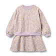 Lavender Daisies Maggie Sweat Dress L/S